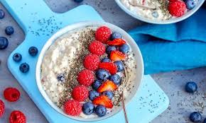 Beeren Porridge Bowl Rezept Lebensmittel Essen Porridge Beeren