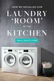 My brother tried to install it know if it is possible if i hire a professional plumber can they be able to change the whole plumbing system to accommodate the washer in the kitchen ? How We Installed A Washer Dryer In The Kitchen Nyc Apartment