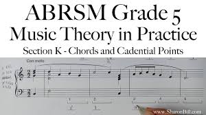 A cadence is generally considered to be the last two chords of a phrase, section or piece. Abrsm Music Theory Grade 5 Section K Chords And Cadential Points With Sharon Bill Youtube