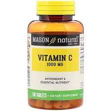 Mason Natural Vitamin C 1 000 Mg 100 Tablets Natural Vitamin C Vitamins Natural Vitamins