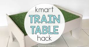 Kmart Train Table Hack Little Lifelong Learners Train Table Kid Hacks Activities For 2 Year Olds