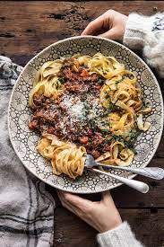 Slow Cooker Vodka Bolognese Pasta Half Baked Harvest Recipe Pasta Dishes Recipes Ground Beef Recipes