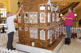 Gingerbread refers to a broad category of baked goods, typically flavored with ginger, cloves, nutmeg and cinnamon and sweetened with honey, sugar or molasses. Gingerbread House Takes Up Sweet Spot At Spa City Hotel