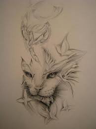 Check spelling or type a new query. Cat Muzzle Piece With Butterflies And Feathers Tattoo Design Tattooimages Biz