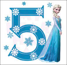 Disney S Frozen Elsa Birthday With Number 5 Instant Download Digital Clip Art My He Decoracao Festa Frozen Festa De Aniversario Da Frozen Aniversario Frozen