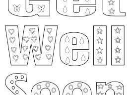 Get well soon and feel better paints and greeting cards for children. Get Well Soon Printable Coloring Pages