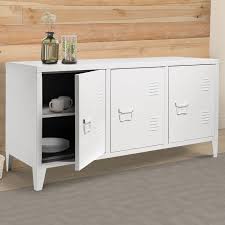 Check spelling or type a new query. Buffet Bas Pas Cher Blanc En Metal Style Industriel Estel Id Market