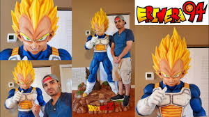 Guys my name is meads welcome to my channel we're going to songoku and vegeta super saiyan dragon ball z shirt do a review on the hs. Life Size Dragon Ball Z Super Saiyan Vegeta Resin Statue Unboxing Youtube