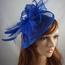 Royal Blue & Navy Fascinator, Womens Tea Party Hat, Hat With Veil, Kentucky  Derby Hat, Fancy Hat, Tea Party Hat, Wedding Hat, British Hat