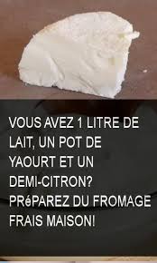 Vous Avez 1 Litre De Lait Un Pot De Yaourt Et Un Demi Citron Preparez Du Fromage Frais Maison Citron M Bistro Food Diy Food Recipes Healthy Potato Recipes