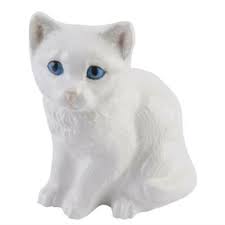 HHH Harvey Knox Ginger & White Cat Figurine VGC 8.5" High Lovely Piece