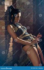 Submissive woman stock photo. Image of bondage, pose - 73767136