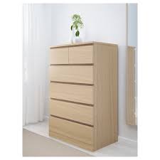 Ikea white dresser 3 drawer. Malm 6 Drawer Chest White Stained Oak Veneer 31 1 2x48 3 8 Ikea