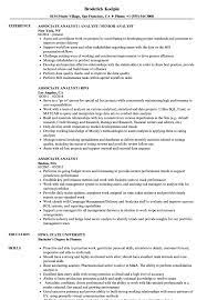 This is a financial analyst job description next story: Associate Analyst Resume Samples Velvet Jobs