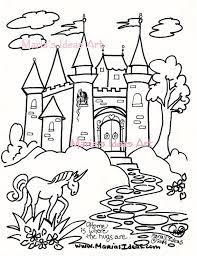Princess castle coloring page learn to draw a princess, castle, rainb. Unicorn Castle Coloring Pages Novocom Top