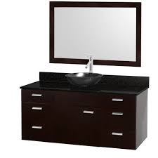 Granite is the most popular natural stone for countertops, thanks to its availability and diversity. Encore 52 Bathroom Vanity Set Espresso With Black Granite Countertop Free Shipping Modern Bathroom