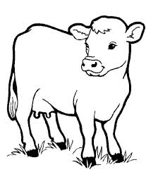 Healthy Milch Cow In Farm Animal Coloring Page Kids Play Color Animal Coloring Books Farm Animal Coloring Pages Coloring Pictures Of Animals