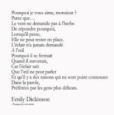 Poeme Amour Emily Dickinson Francais Poeme Et Citation Mots Pourquoi Je T Aime