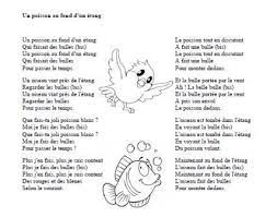 Chanson L Oiseau Et La Bulle De Pierre Chene Un Poisson Au Fond D Un Etang Comptine Poisson Comptines Comptine Creche