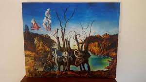 Swans reflecting elephants (1937) is a painting by the spanish surrealist salvador dalí. Swans Reflecting Elephants Painting By Georges Baron Saatchi Art
