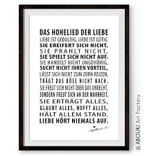 Abouki Hochwertiger Kunstdruck Ungerahmt Das Hohelied Der Liebe Auszug 1 Korinther 13 1 Hohelied Der Liebe Verlobung Jahrestag Ideen Fur Die Hochzeit
