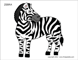 Pastels, crayons, sketch pens, etc. Zebra Free Printable Templates Coloring Pages Firstpalette Com