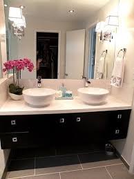 But as you can see from blogger coco kelley's bathroom, even a simple vanity looks just as classy. Bathroom Designs With Dark Cabinets Trendecors