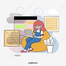 No centro, o texto holerite eletrônico. Deitado No Sofa Teletrabalho Em Casa Deitado Sofa A Familia Imagem Png E Psd Para Download Gratuito