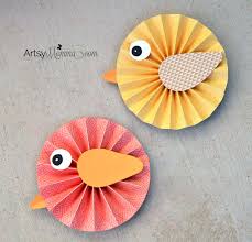 How To Make Paper Rosette Birds Artsy Momma