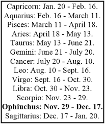 Your star sign is capricorn. A 13 Zodiac Sign Changes Horoscopes The Current