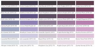 Lavender Paint Colors Chart Paint Chart Chip Sample