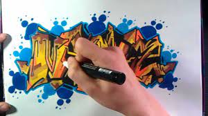 How To Draw Graffiti Brown And Blue On Paper Youtube 3,000+ vectors, stock photos & psd files. how to draw graffiti brown and blue on paper
