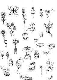 Minimaliste Tatuagens Tatuagens Aleatorias Desenhos Pequenos Para Tatuagem