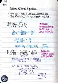 Solving Rational Equations Inb Pages Mrs E Teaches Math High School Math Lessons High School Math High School Algebra