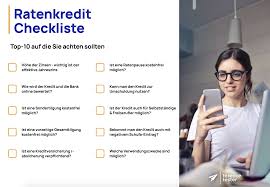 Um einen kredit zu bekommen, dürfen in der. Ratenkredit Checkliste Richtigen Anbieter Finden