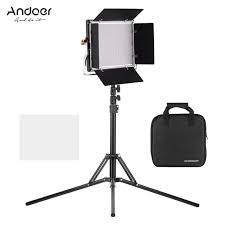 Andoer Portable Video Light Panel Fill In Lamp Adjustable Brightness 3200 5600k Color Temperature Cri95 With Light Stand Holder Barn Doors For Studio Photography Video Lighting Walmart Com Walmart Com