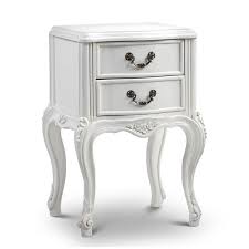 Sophia French Two Drawer Bedside Table French Bedroom Furniture White Bedroom Furnit Antique White Furniture French Bedside Tables French Furniture Bedroom