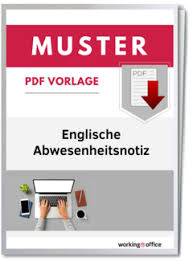 We did not find results for: Abwesenheitsnotiz Auf Englisch Aufbau Kostenlose Muster Workingoffice De