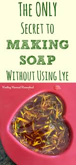 can you make soap without using lye