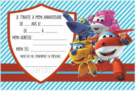 Invitation à un anniversaire de petite fille. Carte D Invitation Anniversaire Enfant A Imprimer Superwings Un Grand Marche