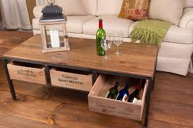 She created a coffee table using wine. Vino Vintage Coffee Table Our Vino Vintage Coffee Table Is Made From Hand Worked Steel And Vintage Wine Crates For Crate Coffee Table Wine Crate Coffee Table