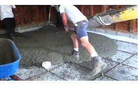 Hardening or sinking can make a concrete slab unlevel, in which case water may puddle on concrete. How To Pour New Concrete Over Old Concrete Surface