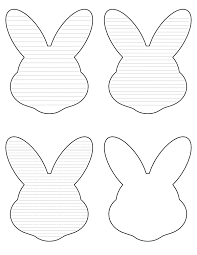 Click to share on facebook (opens in new window) Free Printable Easter Bunny Face Shaped Writing Templates