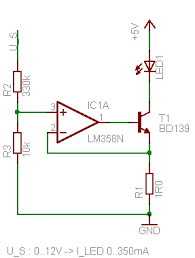 Konstantstromquelle Mit Opamp Und Fet Mikrocontroller Net