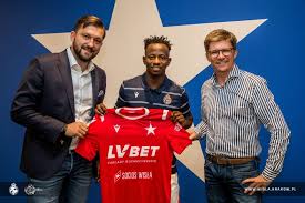 The new home and away shirts are essentially reversals of each other, with the home in red with white trim, including a stylised crew neck, and the away white with red. Ghana U23 Captain Yaw Yeboah Handed No 40 Jersey At Polish Side Wisla Krakow Ghana Latest Football News Live Scores Results Ghanasoccernet
