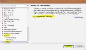 Run App Through Xamarin Live Player