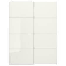 Farvik Schiebeturpaar Weisses Glas Ikea Deutschland