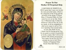 Novena To Our Mother Of Perpetual Help Novena Prayers Catholic Novena Prayers Prayers