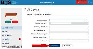 Verifikasi akun operator sekolah atau operator dapodik sangat penting dan haru dilakukan. Tutorial Lengkap Cara Update Data Rekening Bos Verval Rekening Bos Terbaru Dapodik Co Id