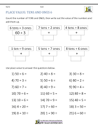 Your student will break down numbers into ones, tens and hundreds in this worksheet. 1st Grade Place Value Worksheets 2 Digit Numbers